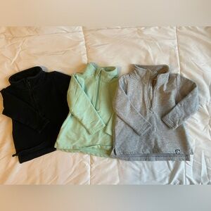 Set of 3 Marley Lilly half zip sweatshirts 6-12m